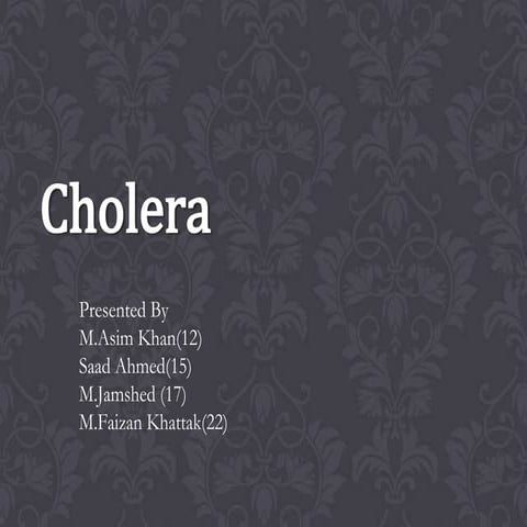 Cholera ppt
