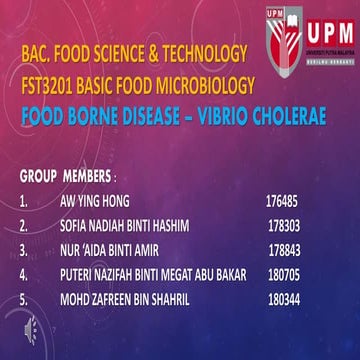 Cholera presentation