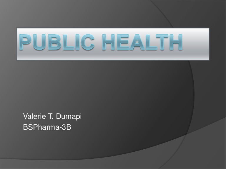 Cholera public health