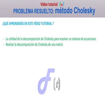 CHOLESKY 01