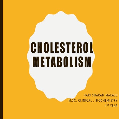 Cholesterol for classs