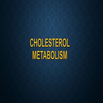Cholesterol Metabolism
