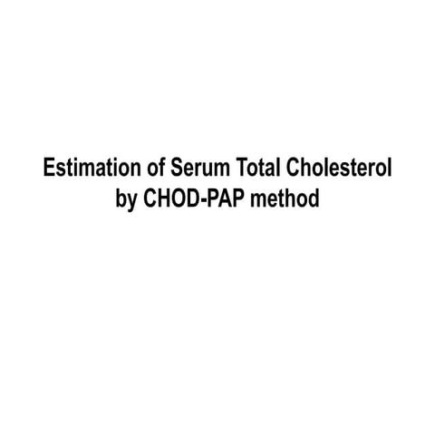 Cholesterol practical pdf
