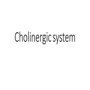 Cholinergic system.pptx