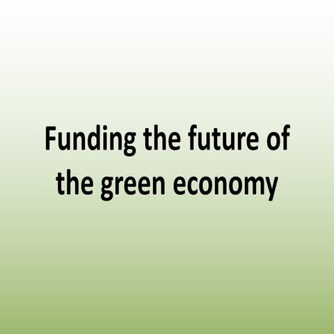 Russ Choma, Covering the Green Economy