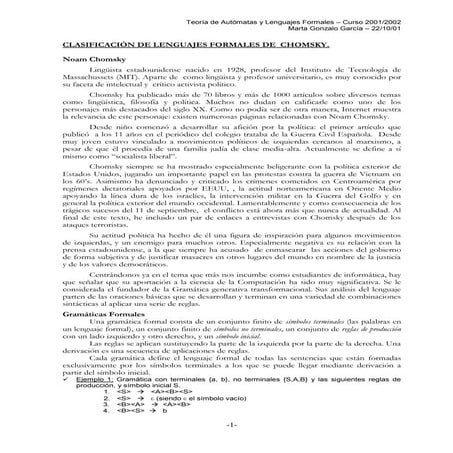 Gramaticas de Chomsky