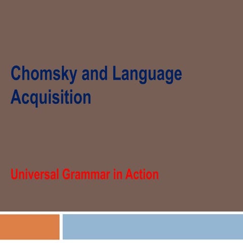  Chomskyan linguistics 2