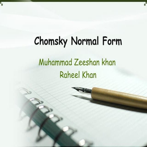 Chomsky by zeeshan khan and Raheel Khan