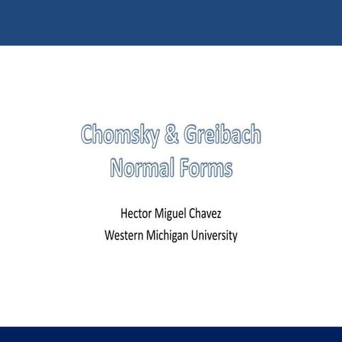 Chomsky_GreibachNF.ppt