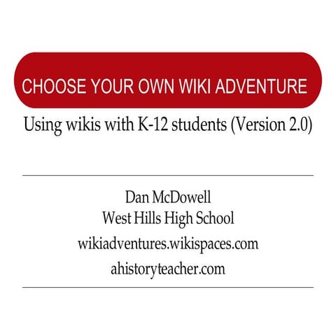 Choose Your Own Wiki Adventure