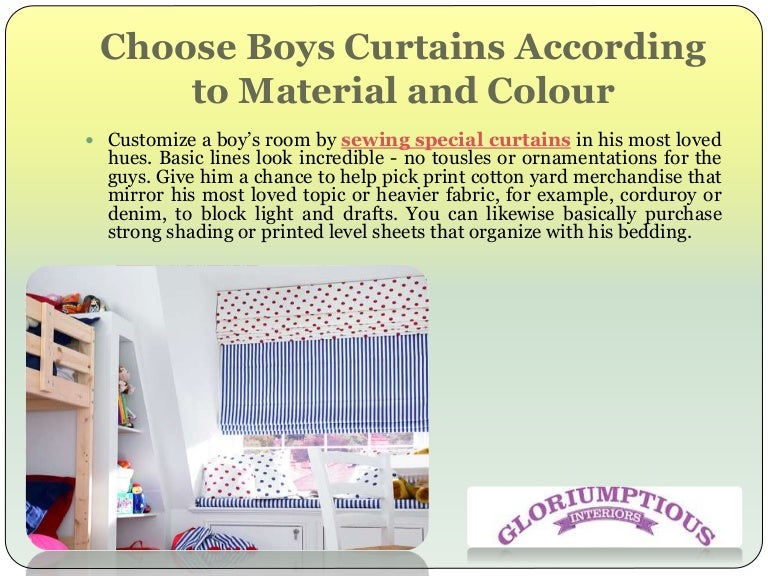 Choose Boys Curtains According To Material And Colour