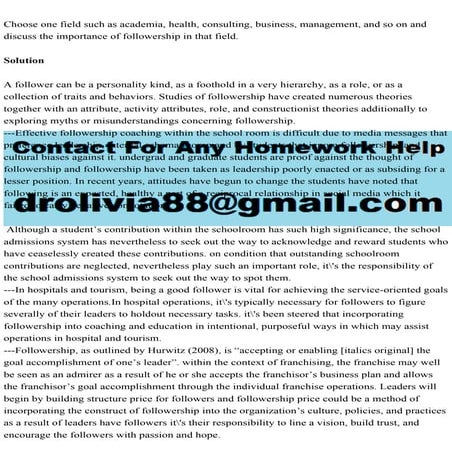 Choose one field such as academia, health, consulting, business, man.pdf