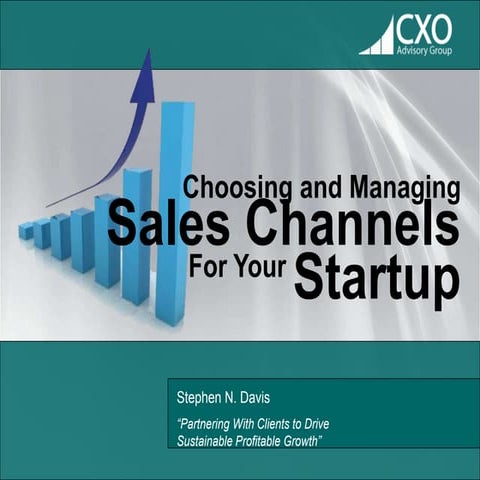 Business Development For Startups - Part 1 - Choosing and Managing Sales Chan...