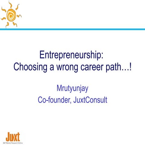 Choosing A Wrong Career Path Ppt