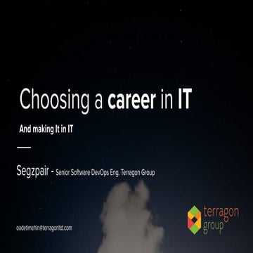 Choosing a Careeer in Information Technology