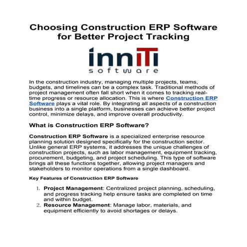 Choosing Construction ERP Software for Better Project Tracking.docx