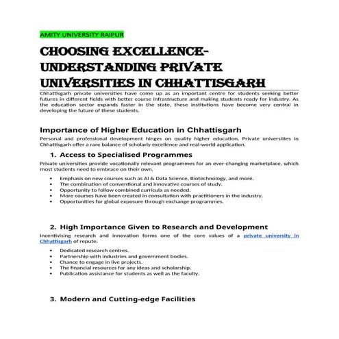 Choosing Excellence Understanding Private Universities in Chhattisgarh.docx