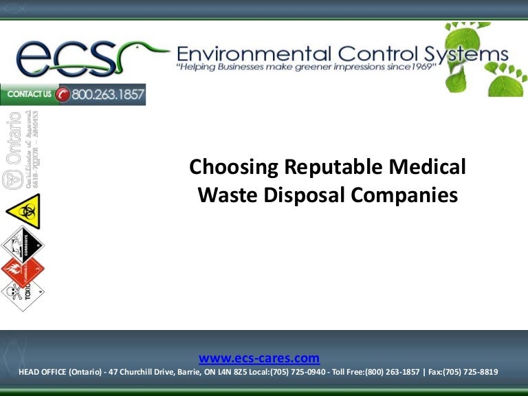 Choosing Reputable Medical Waste Disposal Companies