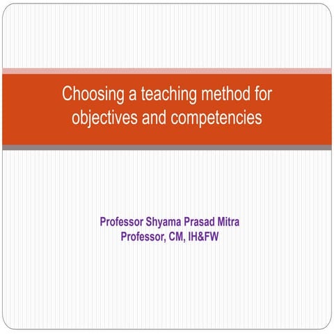 Choosing teaching methods in nursing dean.pptx