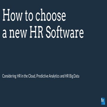 Choosing New HR Software