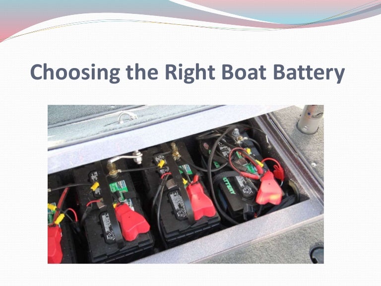 Choosing the Right Boat Battery