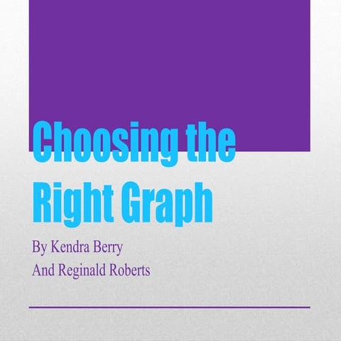 choosing the right graph | PPTX