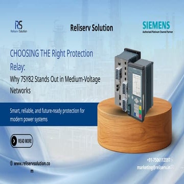 Choosing the Right Protection Relay Why 7SY82 Stands Out in Medium ...