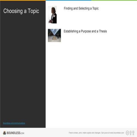 Choosing Topic