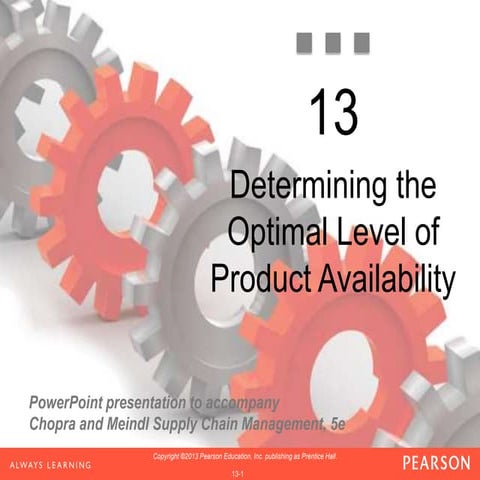 Supply Chain Management chap 13