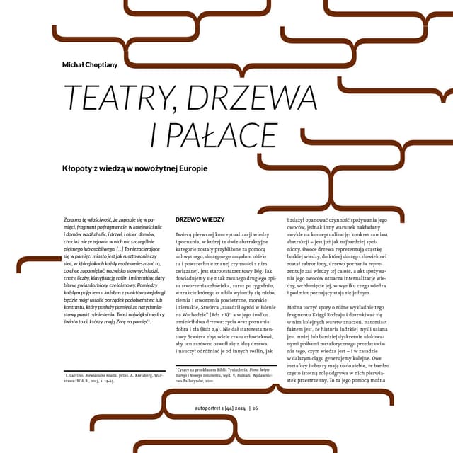 Choptiany, Teatry, drzewa i pałace