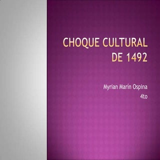 Choque cultural 1492