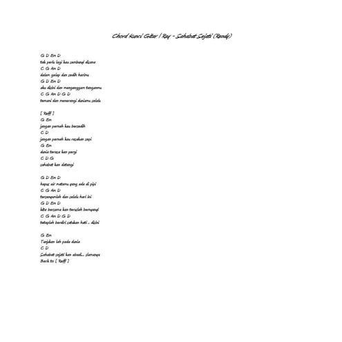 Kunci gitar | DOCX