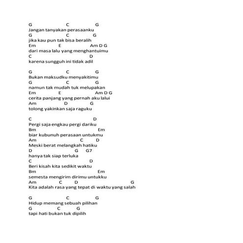 Chord waktu yang salah