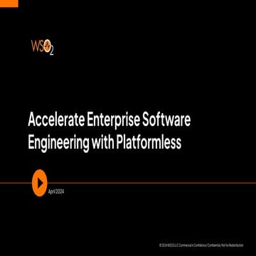 Accelerating Enterprise Software Engineering with Platformless