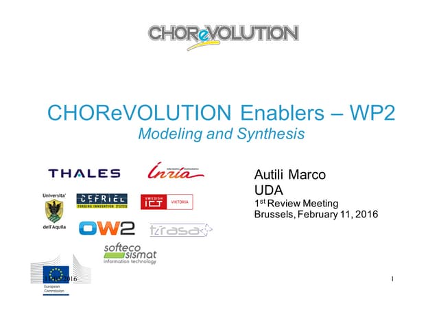 CHOReVOLUTION  WP2 Enablers 