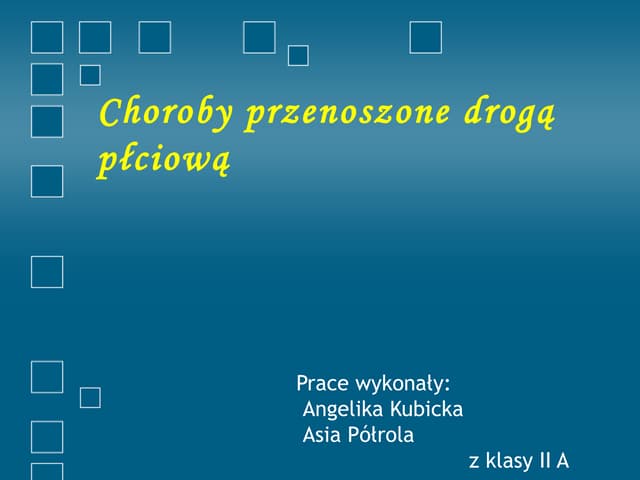 Choroby przenoszone drogą płciową | PPT