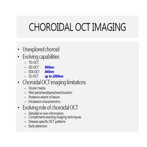 Choroidal oct