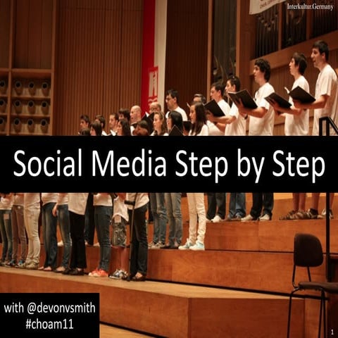 Chorus america social media step by step