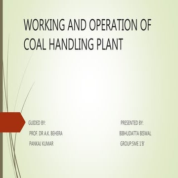 COAL HANDLING PLANT