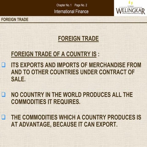 Foreign Trade