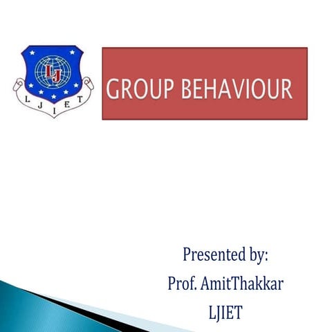 Chp 3 group behaviour