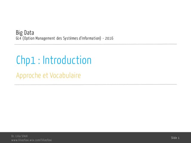 BigData_Chp1: Introduction à la Big Data