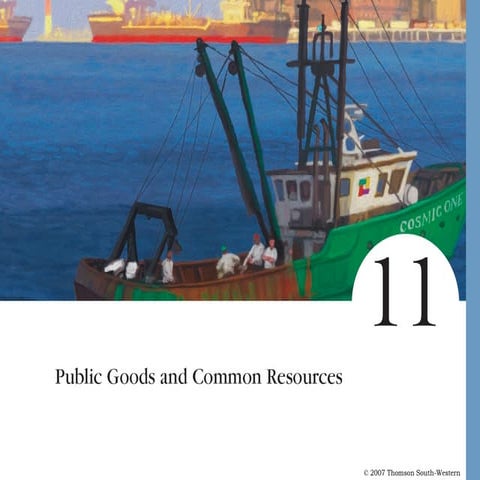 Public Goods and Common Resources | PPT