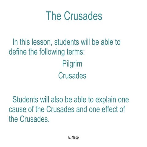 Chp 14.1 crusades