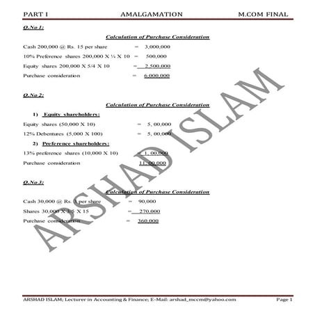 Chp 15. amalgamation
