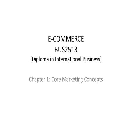 Chp1 e commerce