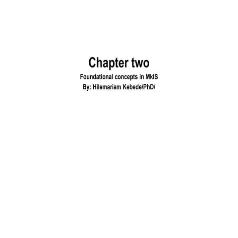 marketing information system-chapter two