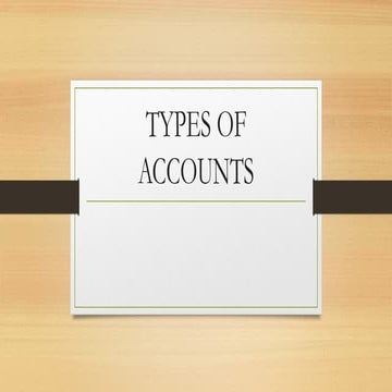 Types of accounts in financial accounting