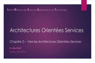 Chp2 - Vers les Architectures Orientées Services