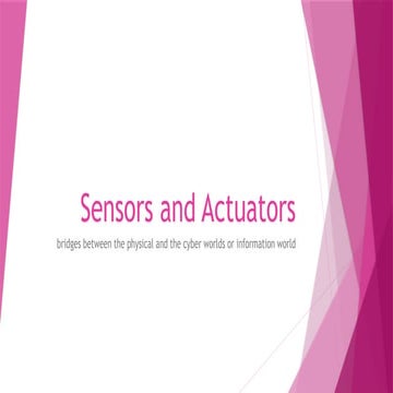 Sensors-and-Actuators-working principle and types of sensors | PDF